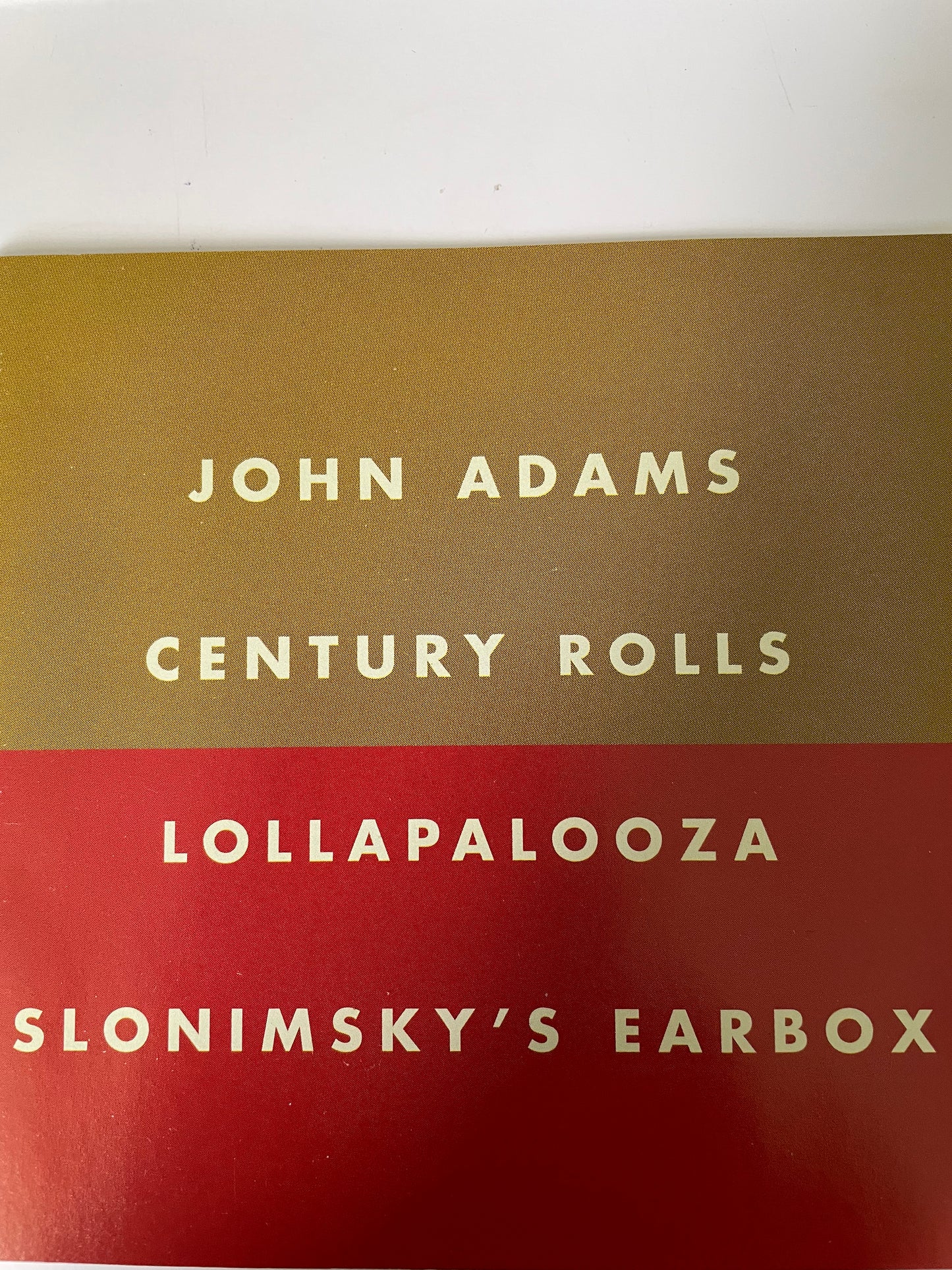 JOHN ADAMS "CENTURY ROLLS"-$7.99 +SHIPPING $5.00