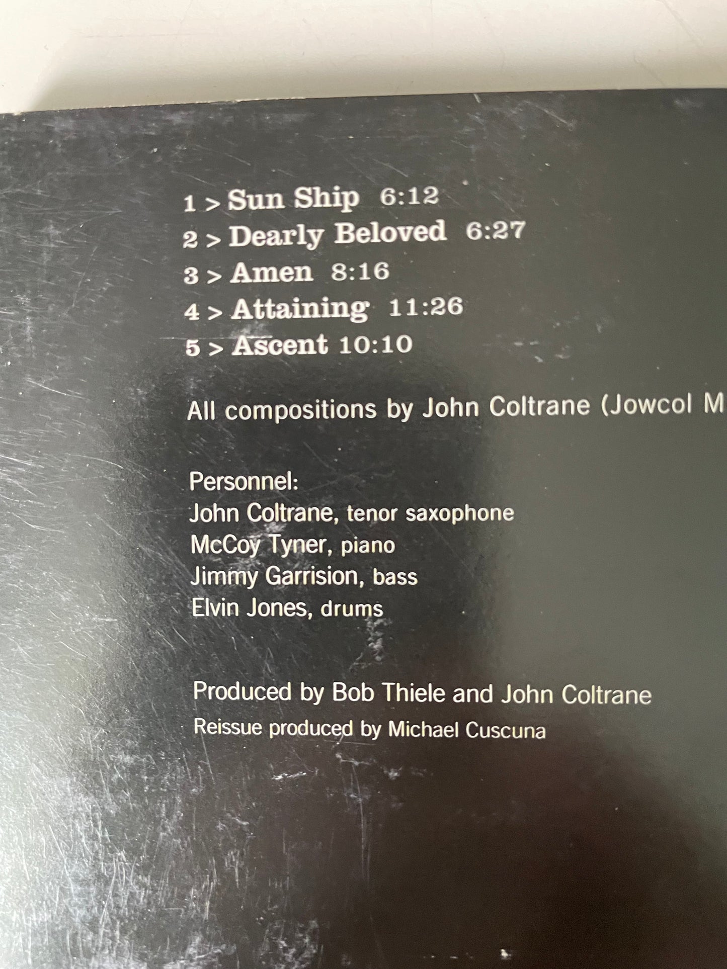 JOHN COLTRANE "SUN SHIP"-7.99 =SHIPPING $5.00