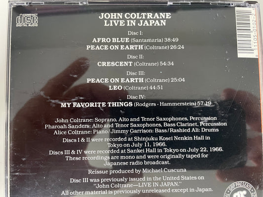 JOHN COLTRANE "LIVE IN JAPAN" (4DISC)-$28.99