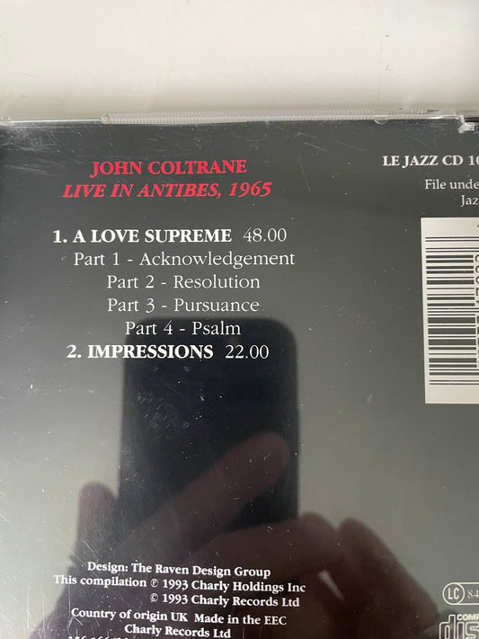 JOHN COLTRANE "LIVE IN ANTIBES 1965-$49.99 +SHIPPING $5.00