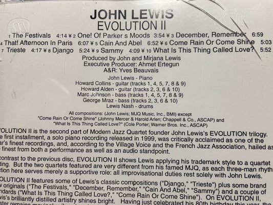 JOHN LEWIS "EVOLUTION II-$7.99 +SHIPPING $5.00