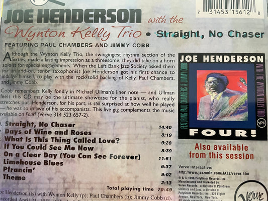 JOE HENDERSON "FOUR"-#4.99 +3.99 SHIPPING