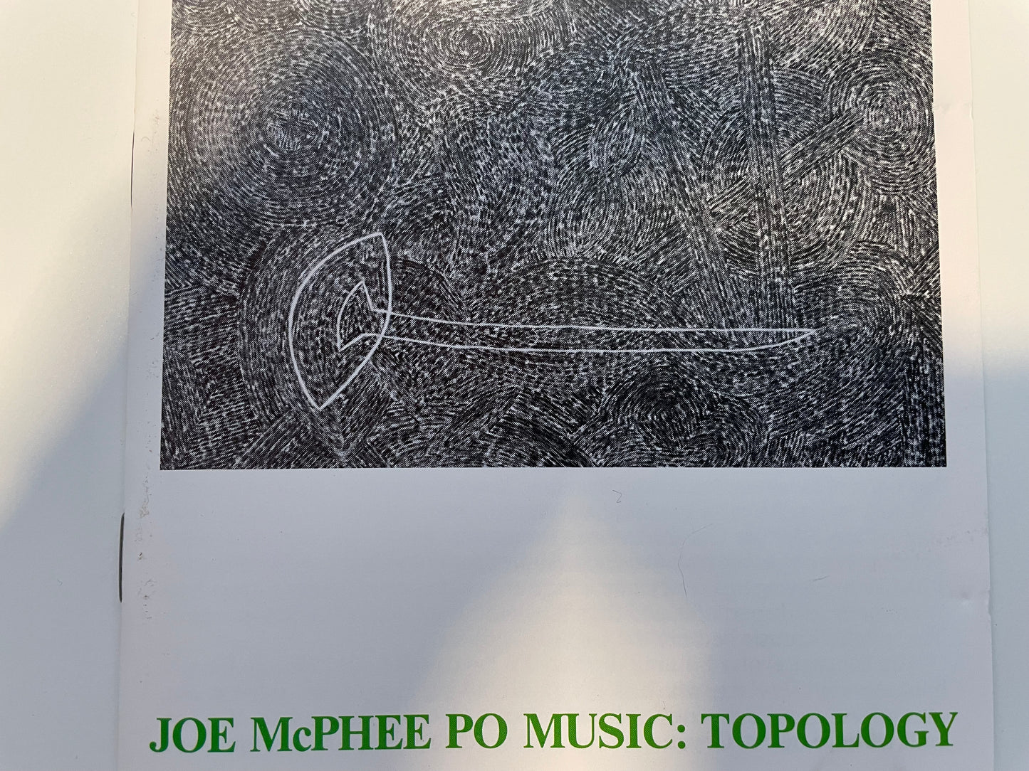 JOE MCPHEE PO MUSIC:  "TOPOLOGY"-$41.99 +5.00 SHIPPING