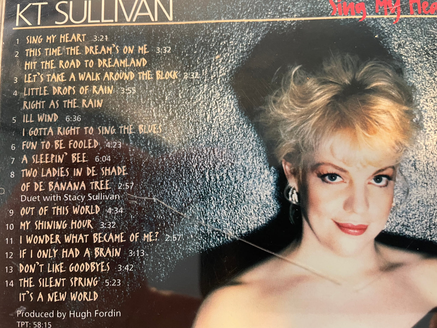 KT SULLIVAN "SING MY HEART"-$5.99+SHIPPING $5.00