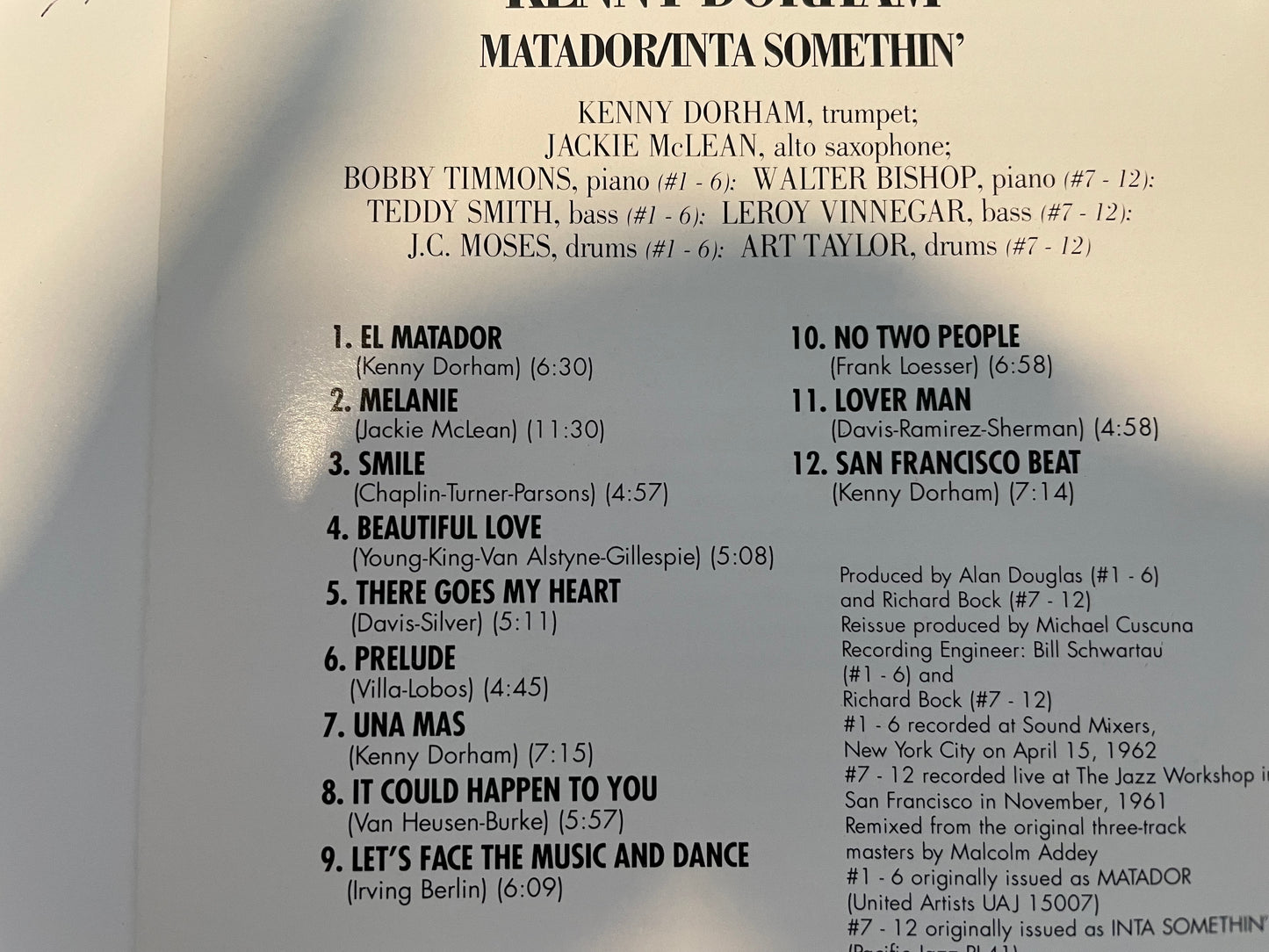 KENNY DORMAN "MATADOR/INTA SOMETHIN'-$27.99 +SHIPPING $5.00