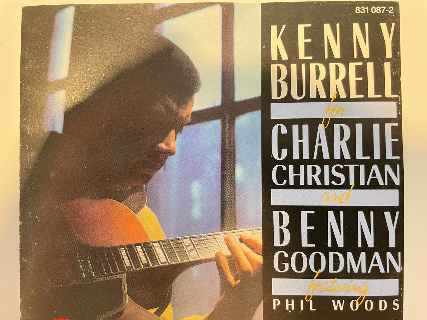 KENNY BURRELL "FOR CHARLIE AND BENNY"-$4.99+SHIPPING $5.00