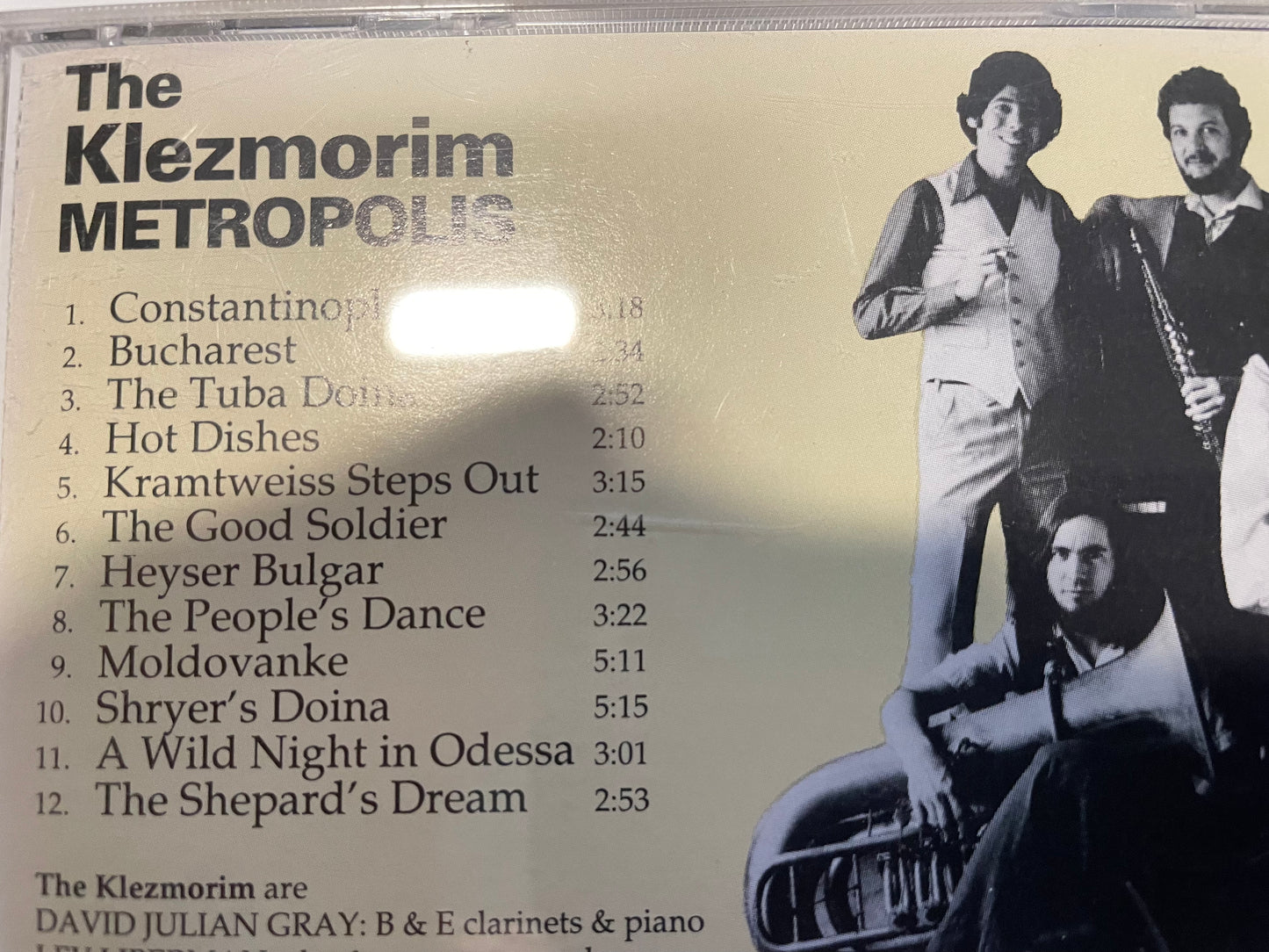 THE KLEZMORIM METROPOLIS-$4.99 +SHIPPING $5.00