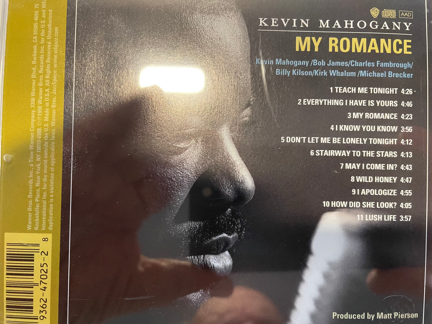 KEVIN MAHOGANY "MY ROMANCE"-$4.99 +SHIPPING $5.00