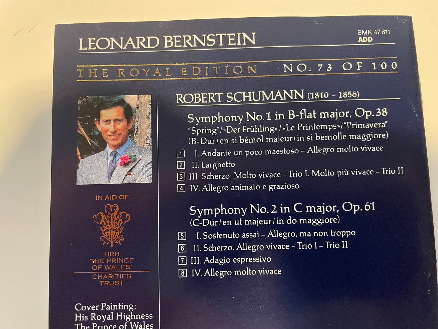 LEONARD BERNSTEIN "SCHUMAN SYMPHONIES NO 1 AND NO. 2"-$14.99 +SHIPPING $5.00