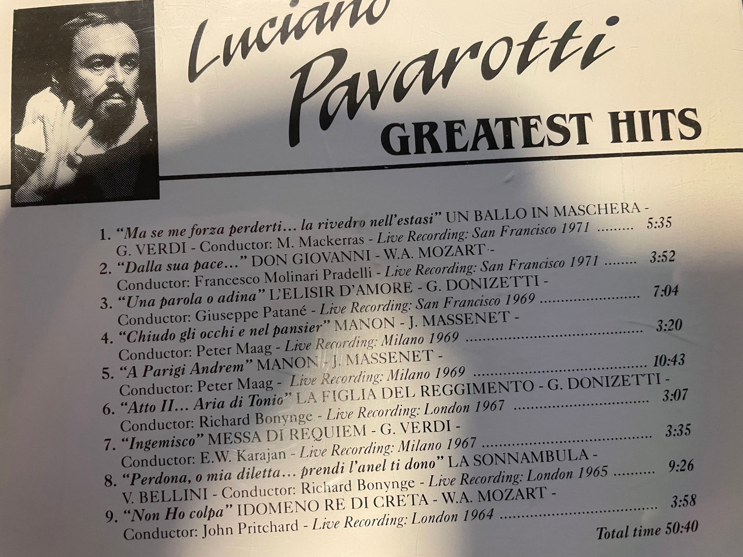 LUCIANO PAVAROTTI "GREATEST HITS VOL. 2"-$ 14,99 +$5.00 SHIPPING