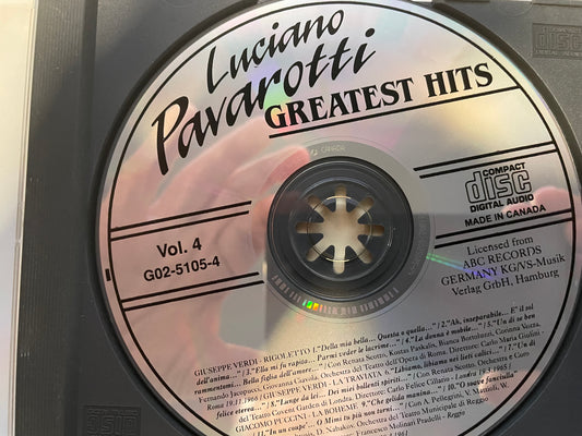 LUCIANO PAVAROTTI "GREATEST HITS VOL. 4"-$7.99 +SHIPPING $5.00