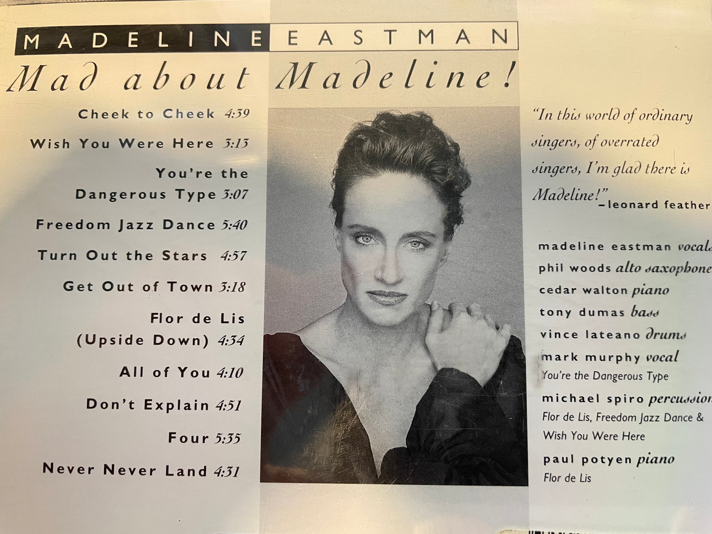 MADELINE EASTMAN "MAD ABOUT MADELINE!"-$10.99+SHIPPING $5.00