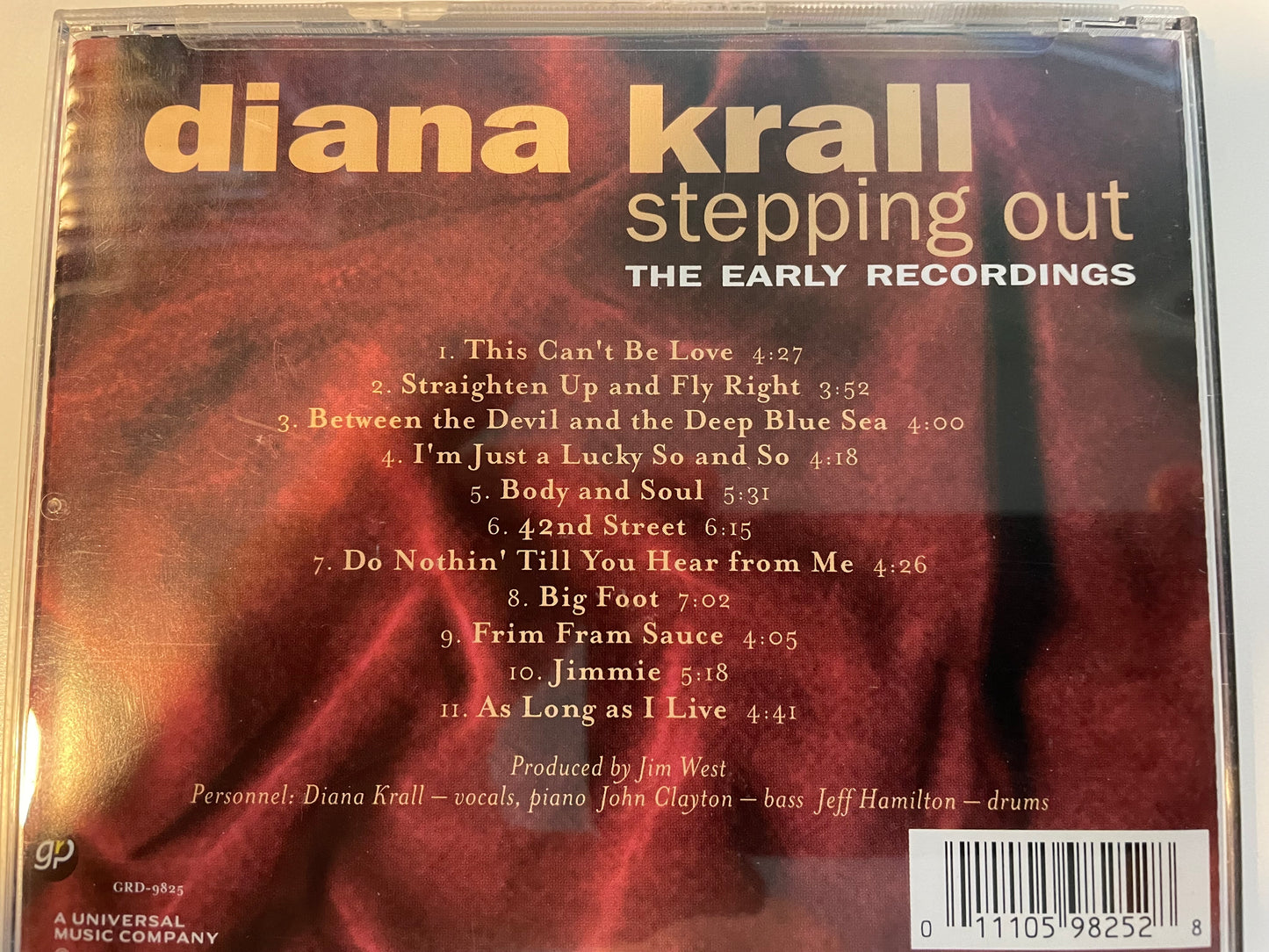 DIANA KRALL "STEPPING OUT"-$6.99 +SHIPPING $5.00