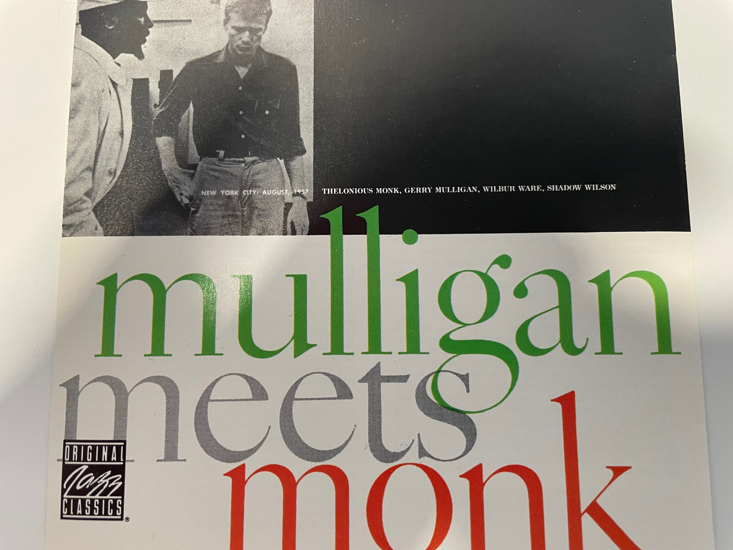 "MULLIGAN MEETS MONK"-$12.99 +SHIPPING $5.00