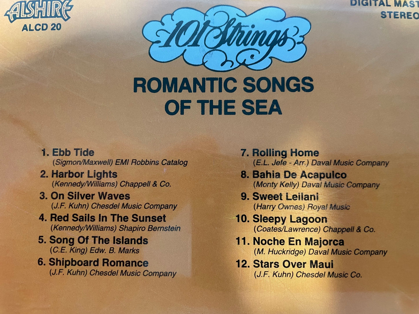 101 STRINGS "ROMANTIC SONGS OF THE SEA"-$5.99 +SHIPPING $5.00