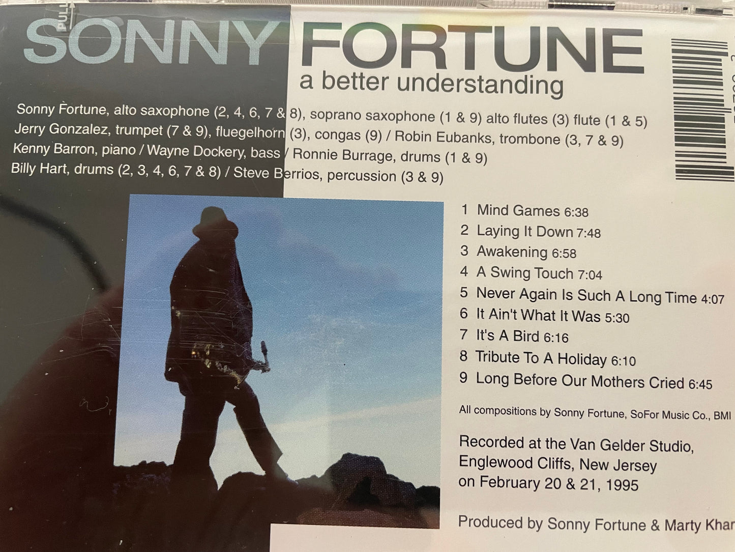 SONNY FORTUNE "A BETER UNDERSTANDING"-$4.99 +SHIPPING $5.00