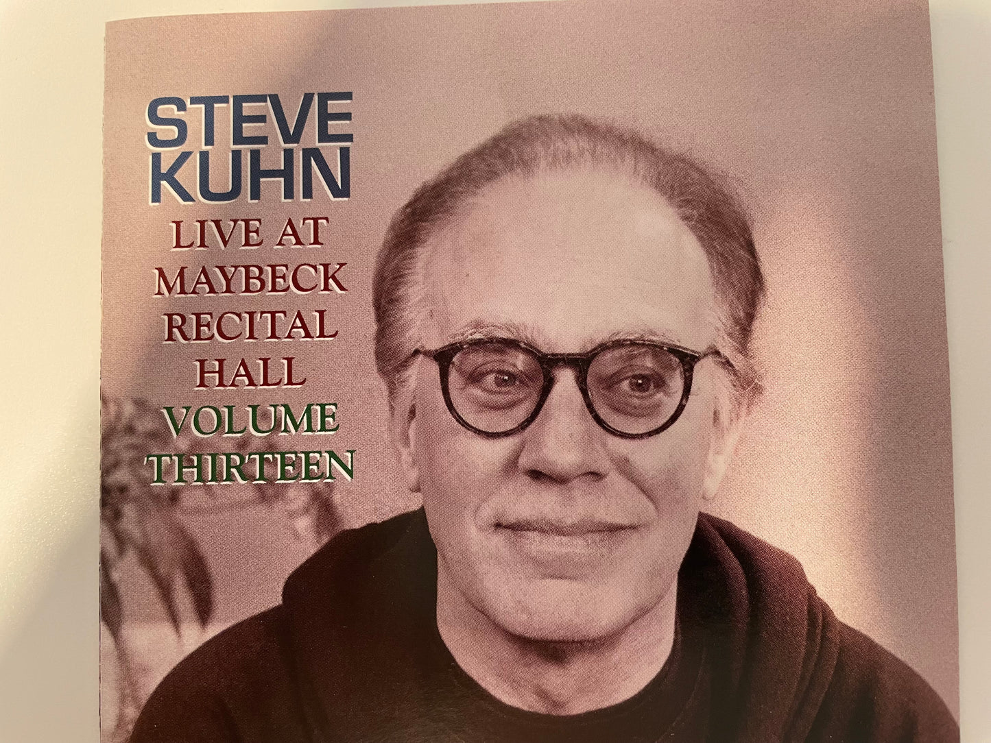 STEVE KUHN "LIVE AT MAYBECK HALL"-$17.99 +SHIPPING $5.00