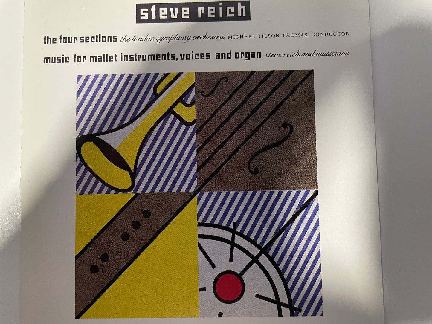 STEVE REICH "THE FOUR SECTIONS"-$3.99 +SHIPPING $5.00