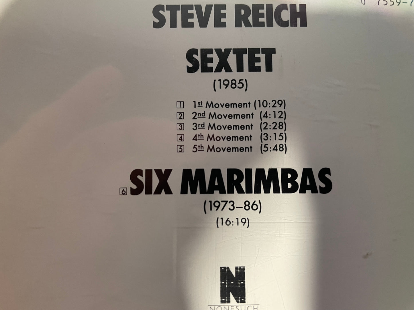 STEVE REICH "SIX MARIMBAS"-$5.99 +SHIPPING $5.00