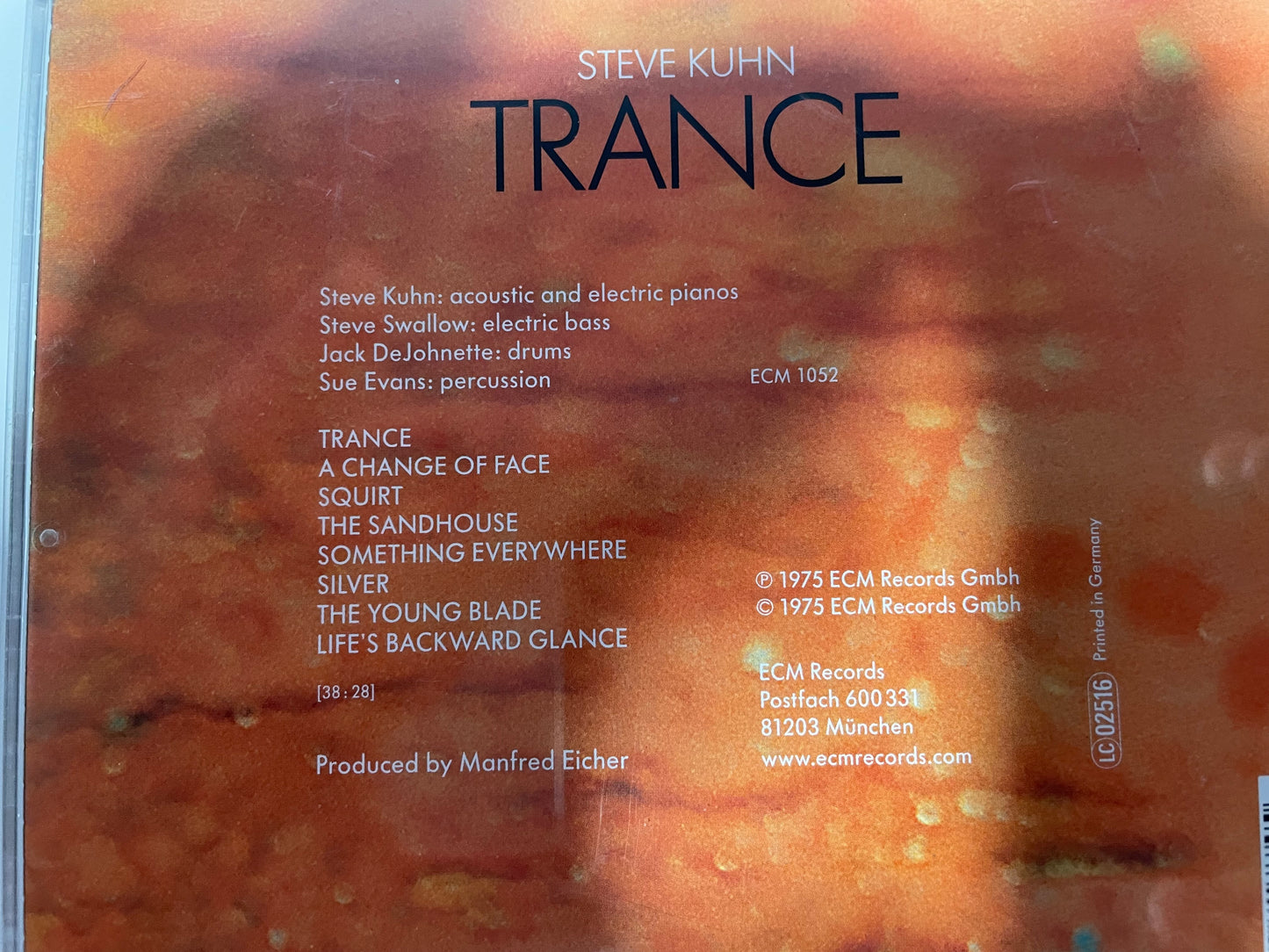 STEVE KUHN "TRANCE"-$14.99 +SHIPPING $5.00