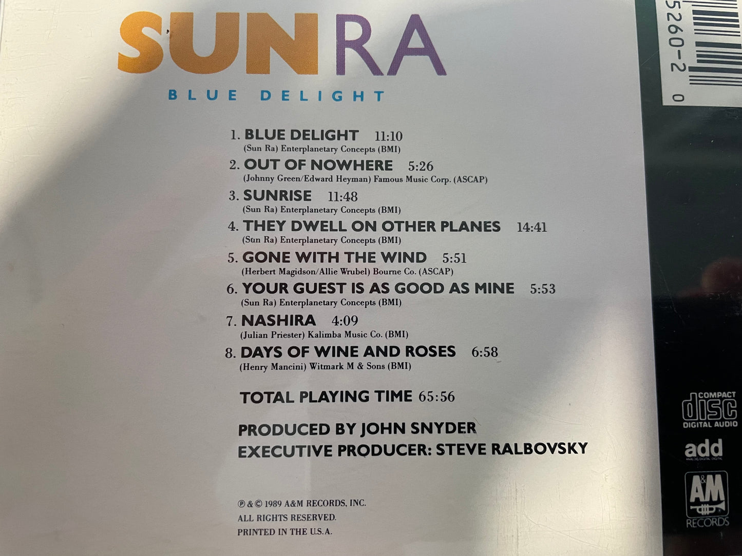 SUNRA "BLUE DELIGHT" -$9.99 +SHIPPING $5.00