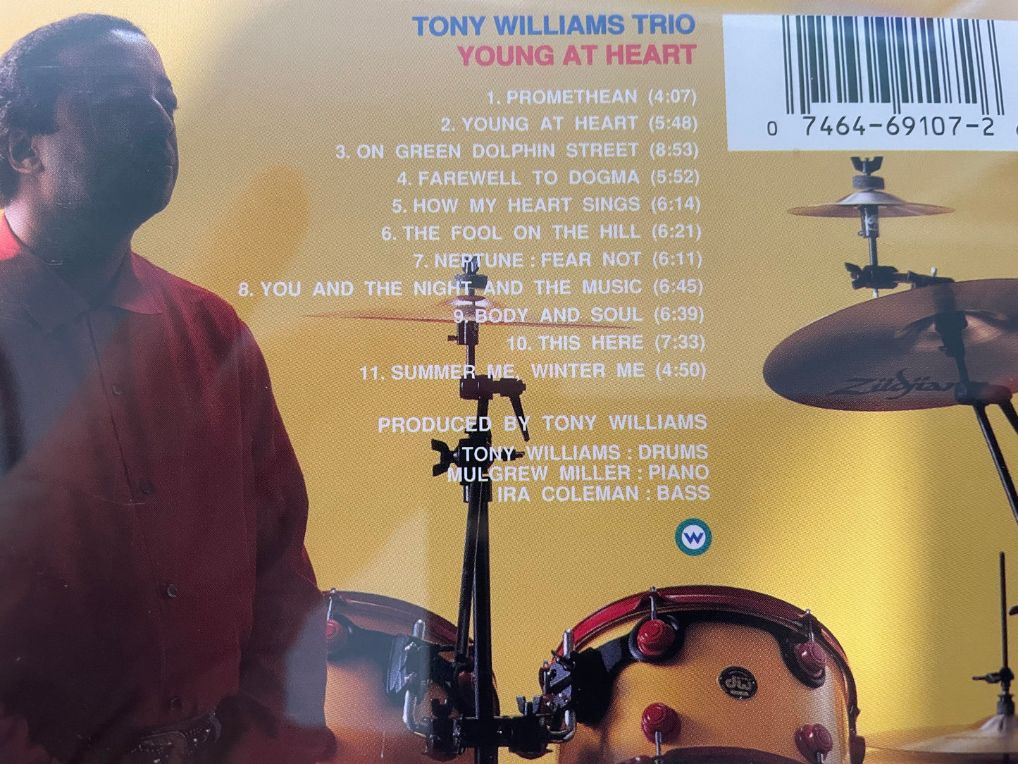 TONY WILLIAMS "YOUNG AT HEART"-$10.99 +SHIPPING $5.00