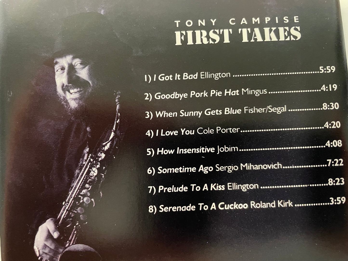 TONY CAMPISE "FIRST TAKES"-$2.99 +SHIPPING $5.00