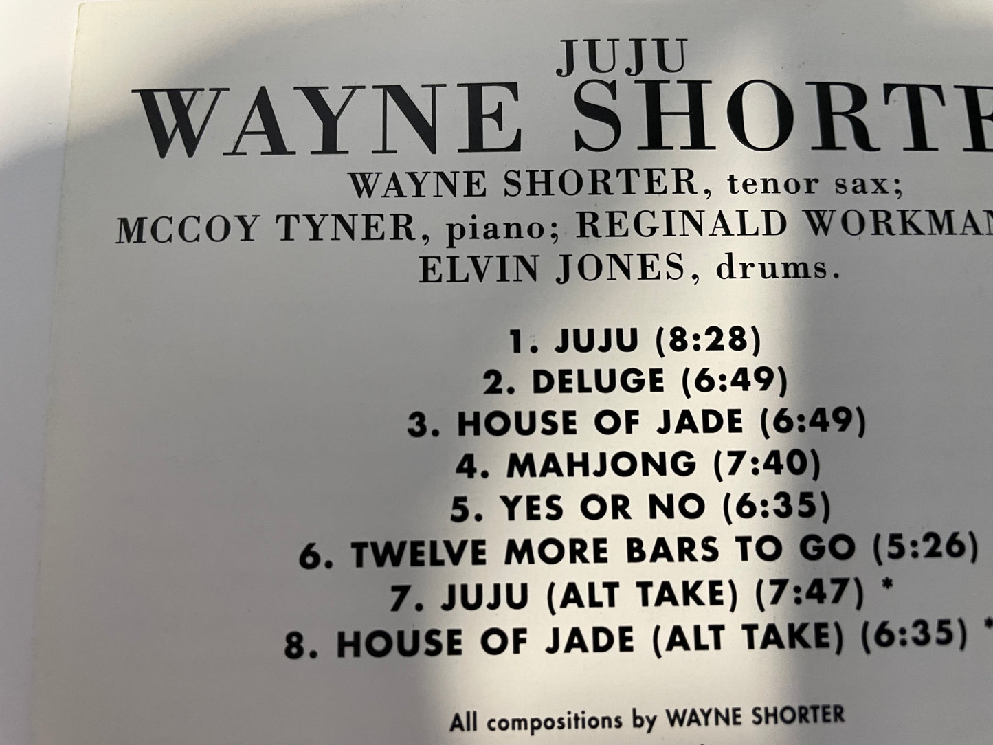 WAYNE SHORER "JU JU" -$5.99 +SHIPPING $5.00