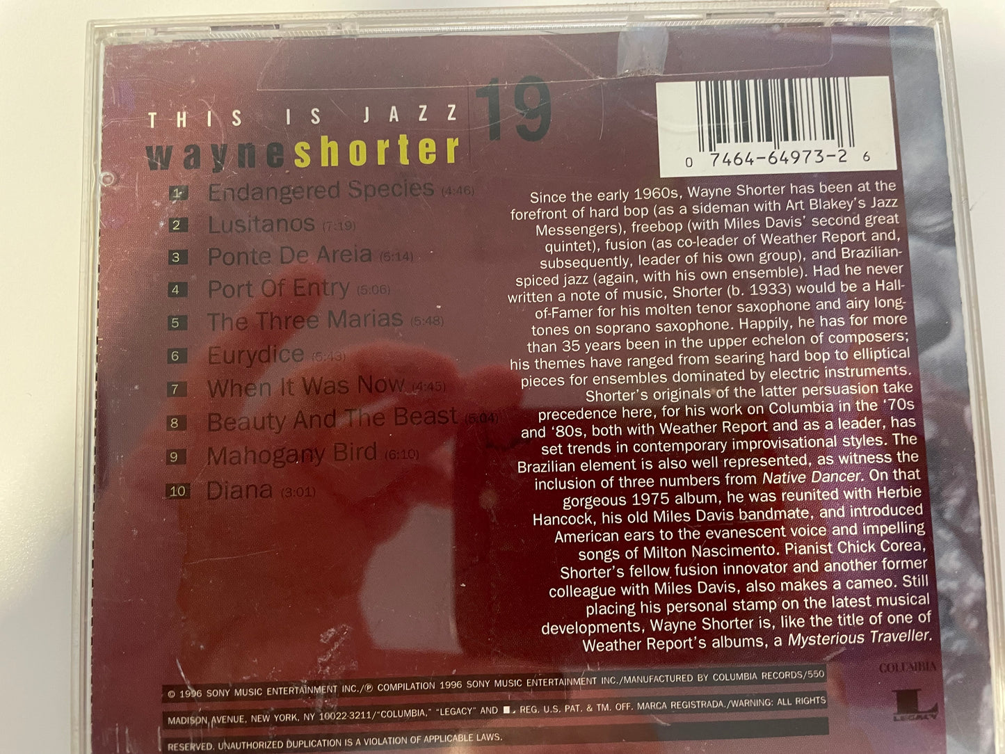 WAYNE SHORTER "THIS IS JAZZ"-$7.99 +SHIPPING $5.00