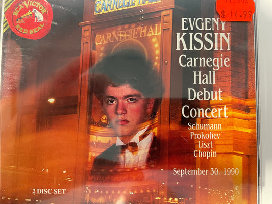 EVGENY KISSIN "CARNEGIE HALL DEBUT CONCERT"-2 DISC-$6.99 +SHIPPING $5.00