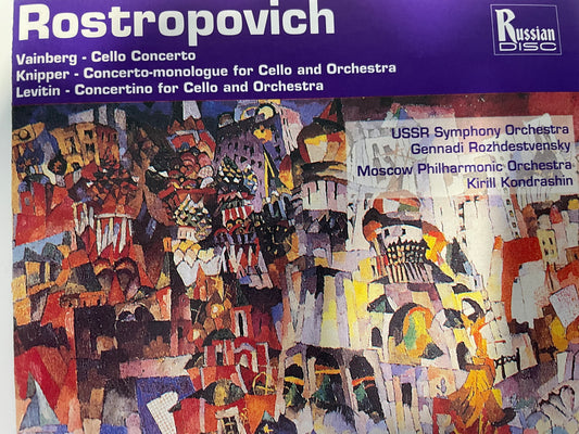 ROSTROPOVICH CELLO CONCERTO/CONCERTO-MONOLOGUE/CONERTINO FOR CELLO-$19.99 +SHIPPING $5.00