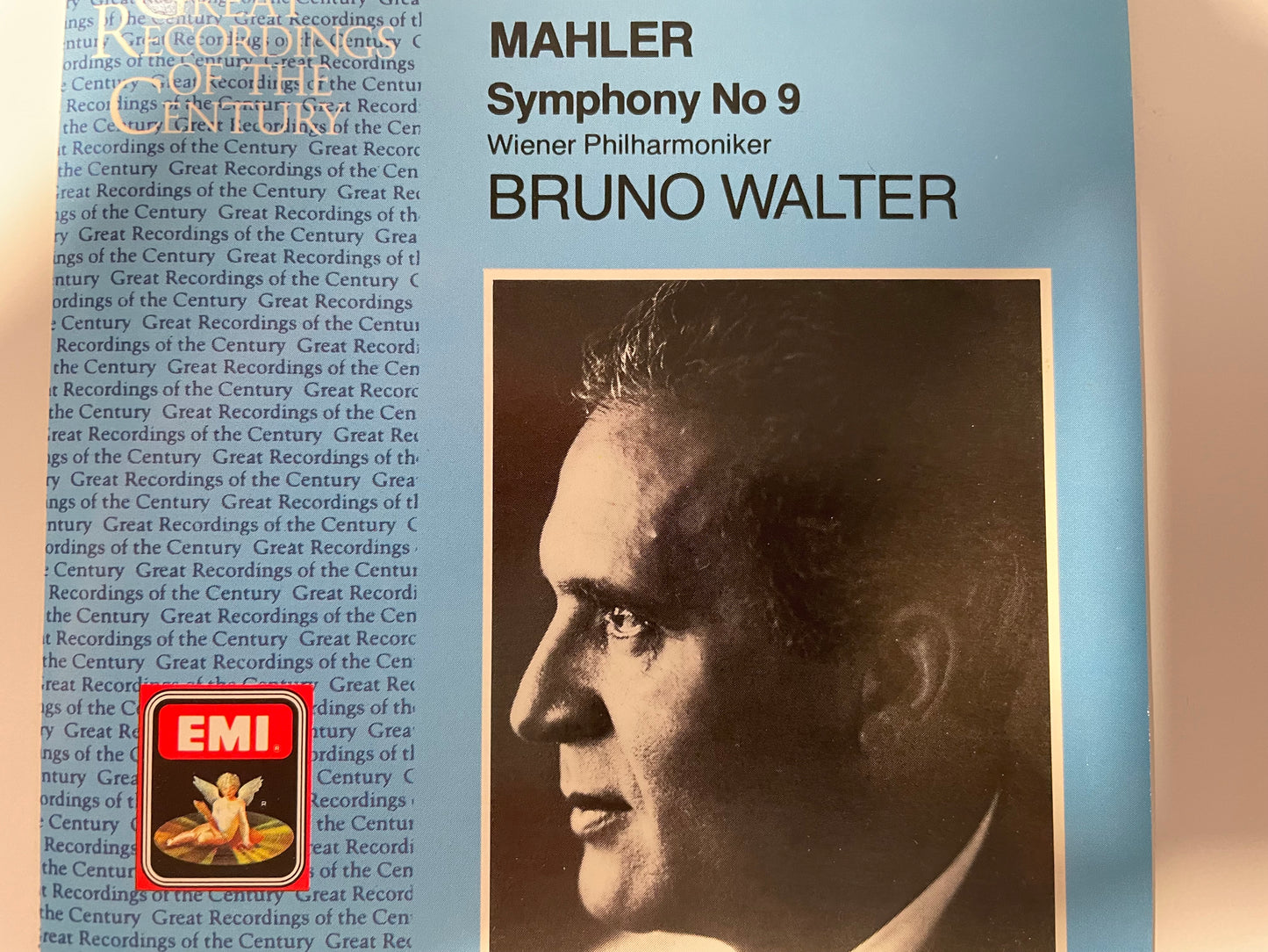 BRUNO WALTER "MAHLER SYMPHONY NO.9"-$12.99 +SHIPPING $5.00