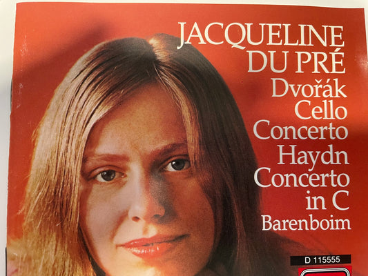 JACQUELINE DU PRE" DVORAK CELLO CONCERTO-$8.99 +SHIPPING $5.00