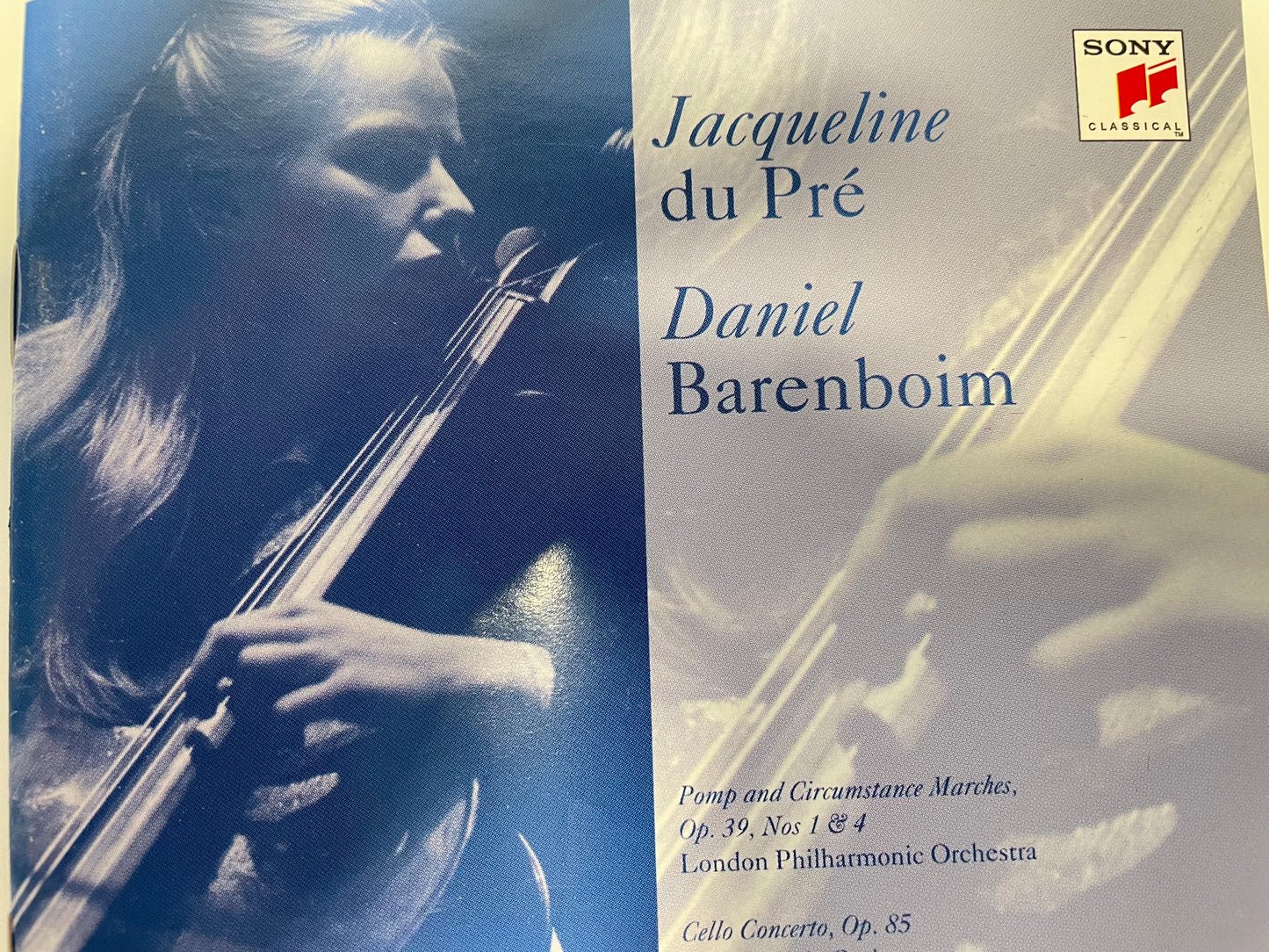 JACQUELINE DU PRE'/DANIEL BARENBOIM-"ELGAR" $5.99 +SHIPPING $5.00