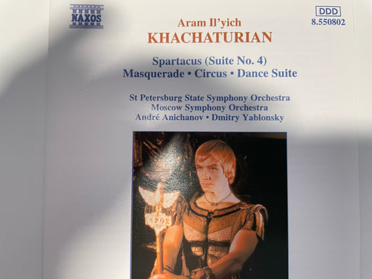 KHACHATURIAN:SPARTACUS (SUITE NO 4)-$3.99 +SHIPPING $5.00