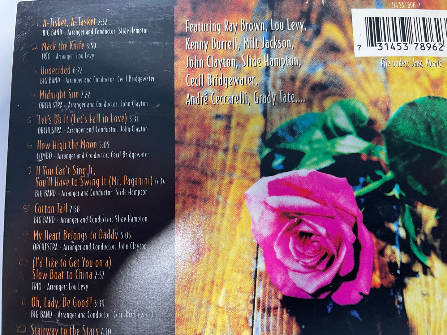 DEE DEE BRIDGEWATER "DEAR ELLA"-$4.99 +SHIPPING $5.00