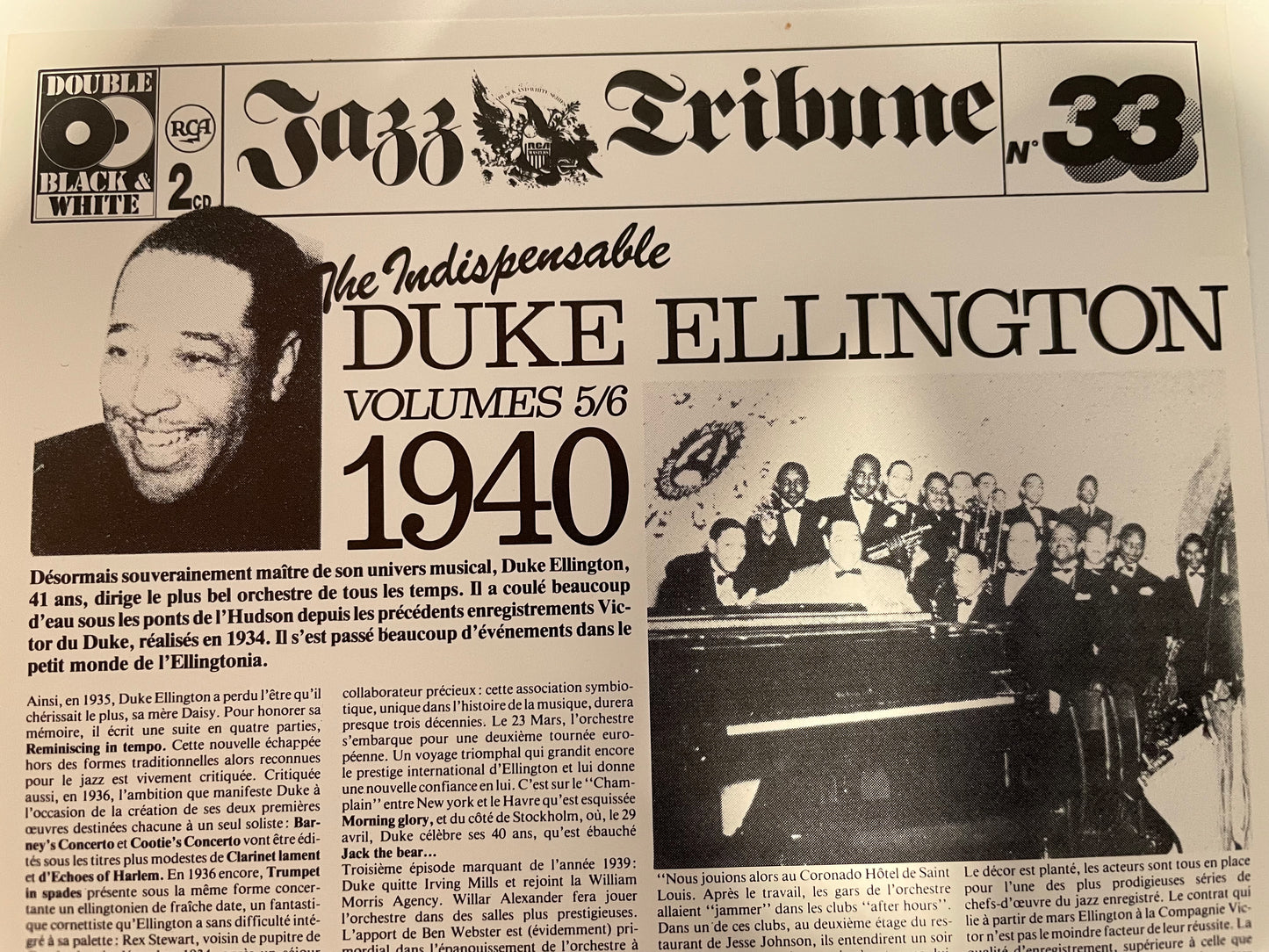 "THE INDISPENSABLE DUKE ELLINGTON"-2 CD's-$7.99 +SHIPPING $5.00