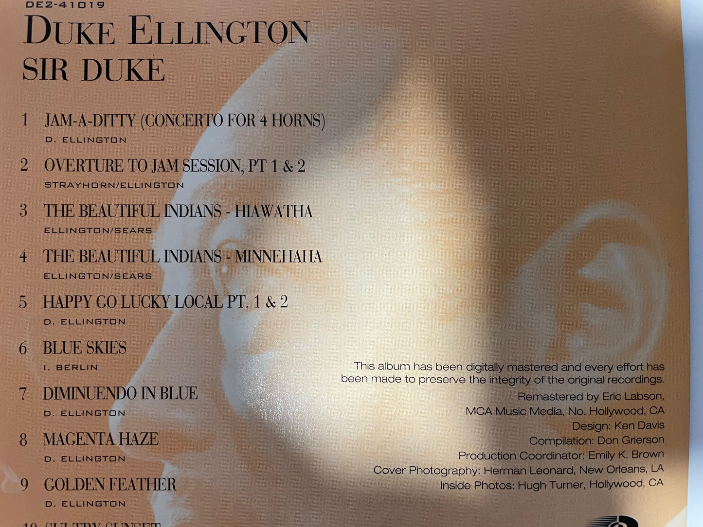 DUKE ELLINGTON "SIR DUKE" $4.99 +SHIPPING $5.00