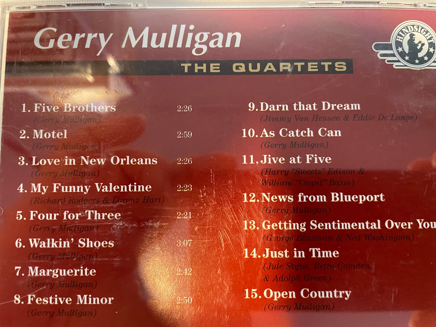 GERRY MULLIGAN "THE QUARTETS"-$9.99 +SHIPPING $5.009.99