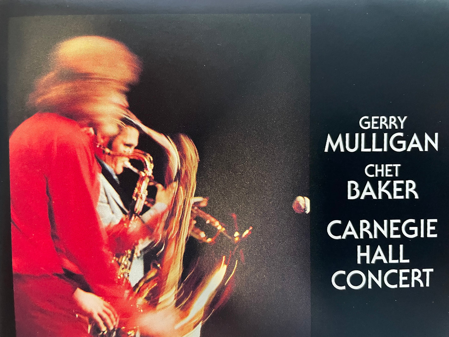 GERRY MULLIGAN CHET BAKEFR "CARNEGIE HALL CONCERT"-$24.99 +SHIPPING $5.00