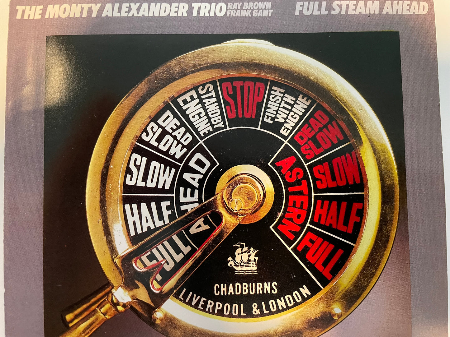 MONTY ALEXANDER TRIO- "FULL STEAM AHEAD"-$7.99 +SHIPPING $5.00