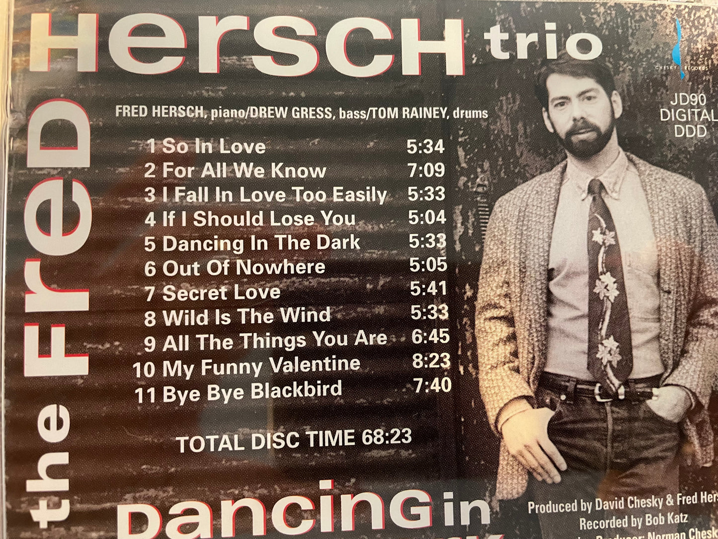 FRED HERSCH "DANCING IN THE DARK"- $3.99 + SHIPPING $5.00