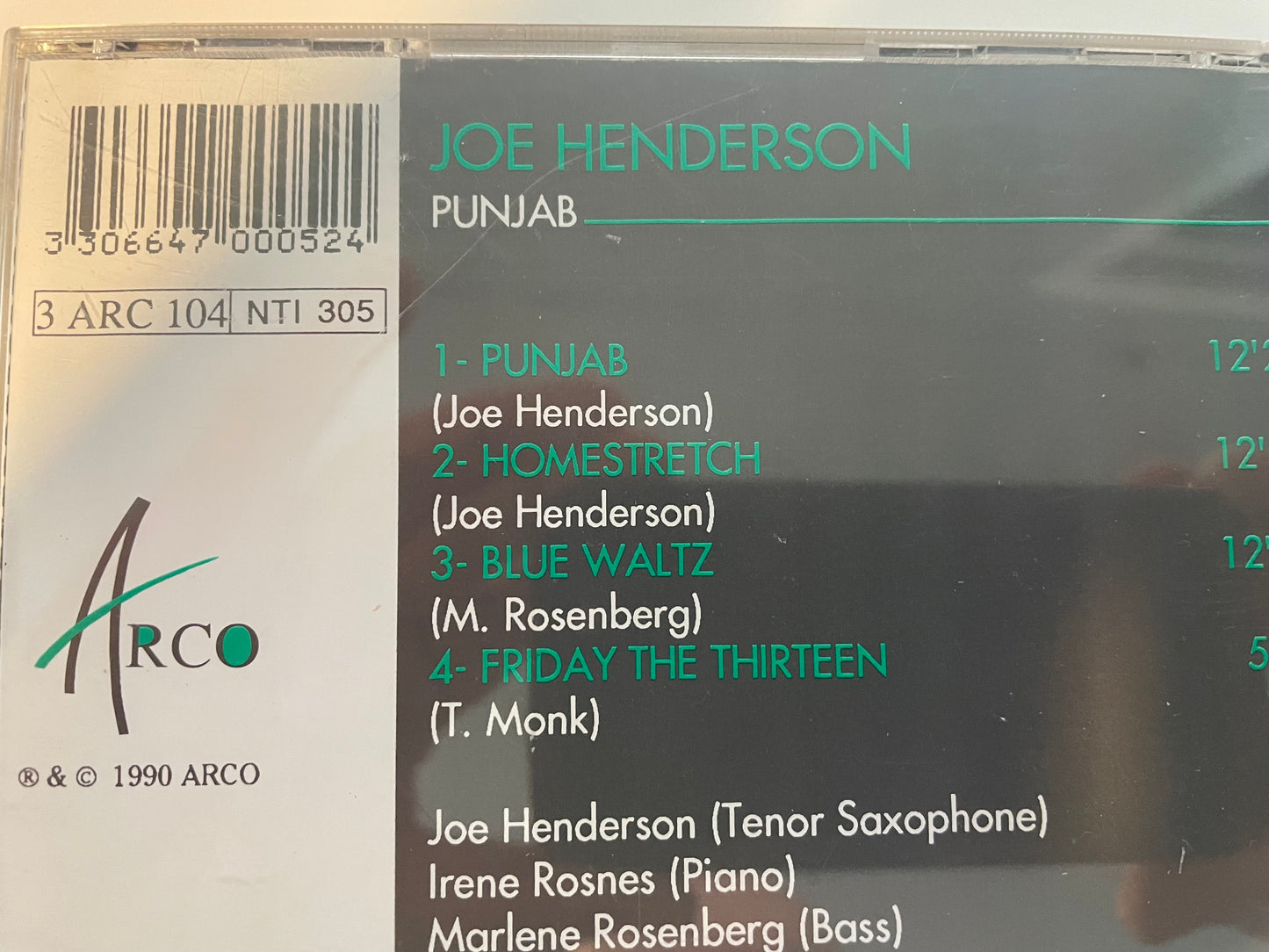 JOE HENDERSON "PUNJAB"-$55.99 +SHIPPING $5.00