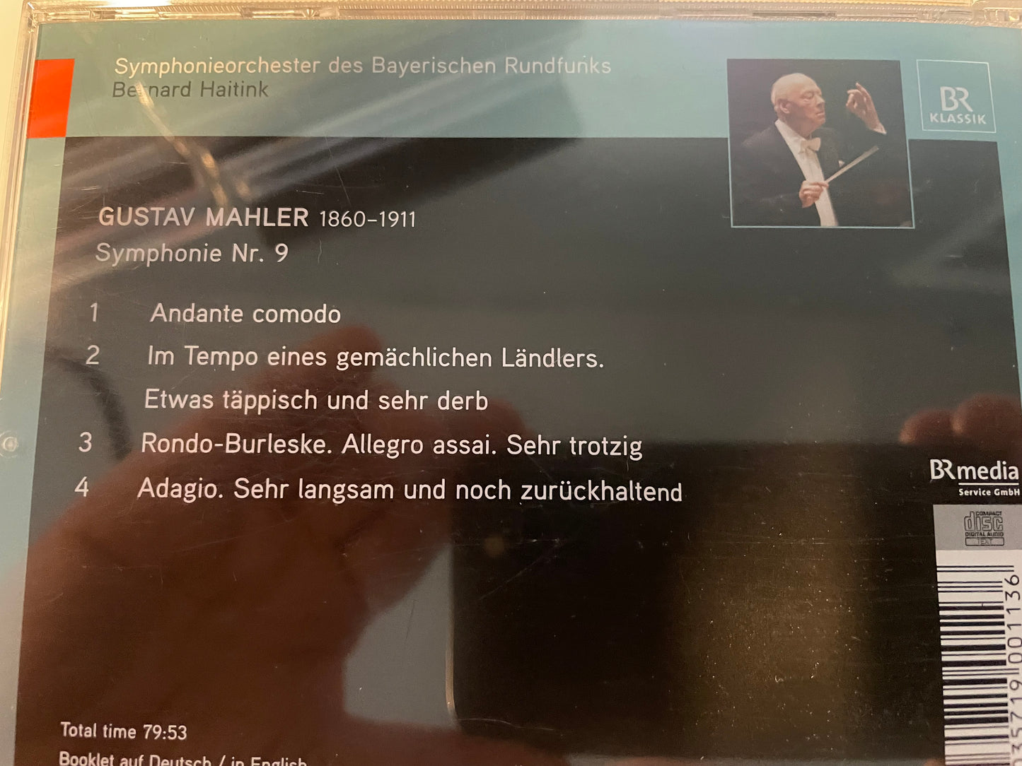 MAHLER SYMPHONIE NR 9 BERNARD HAITINK _$24.99+SHIPPING $5.00