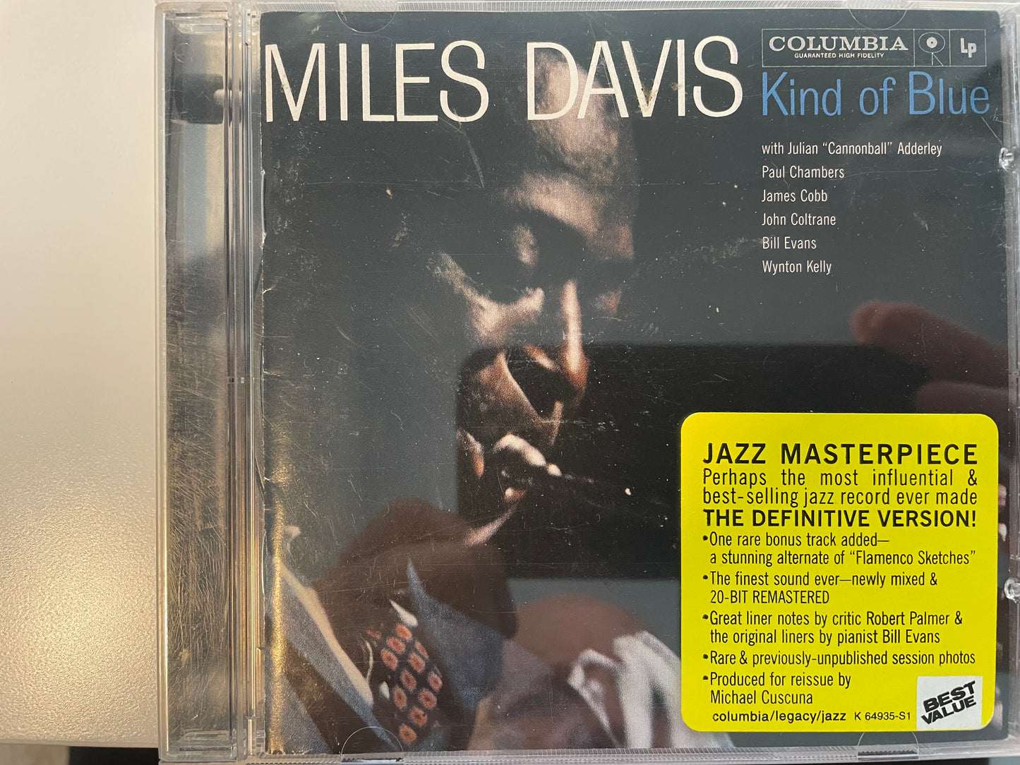 MILES DAVIS "KIND OF BLUE"-9.99 +SHIPPING $5.00