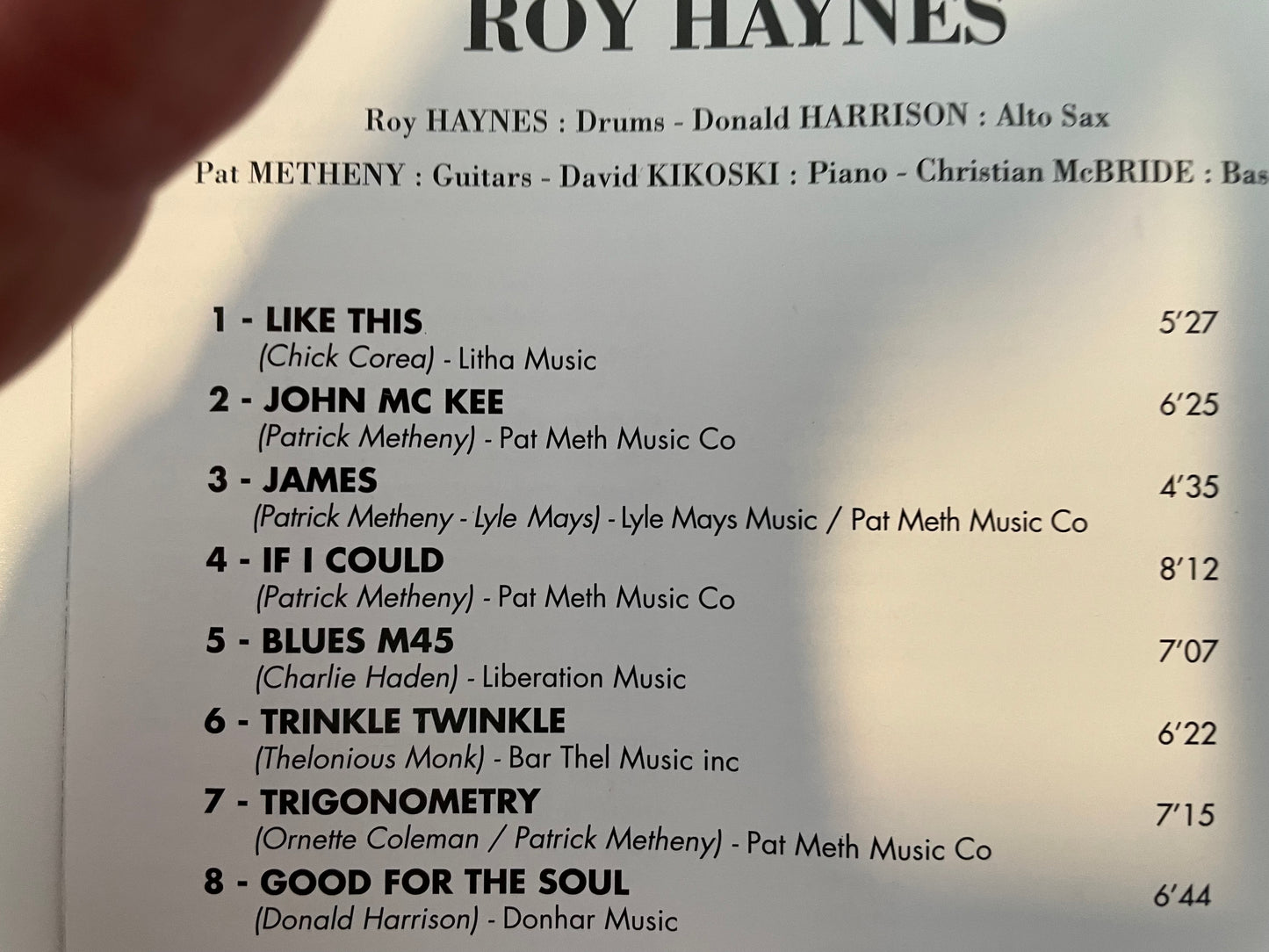 ROY HAYNES "TE VOU!"-$5.99 +SHIPPING $5.00