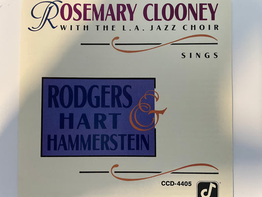 ROSEMARY CLOONEY "RODGERS HART HAMMERSTEIN"-$35.99 +SHIPPING $5.00