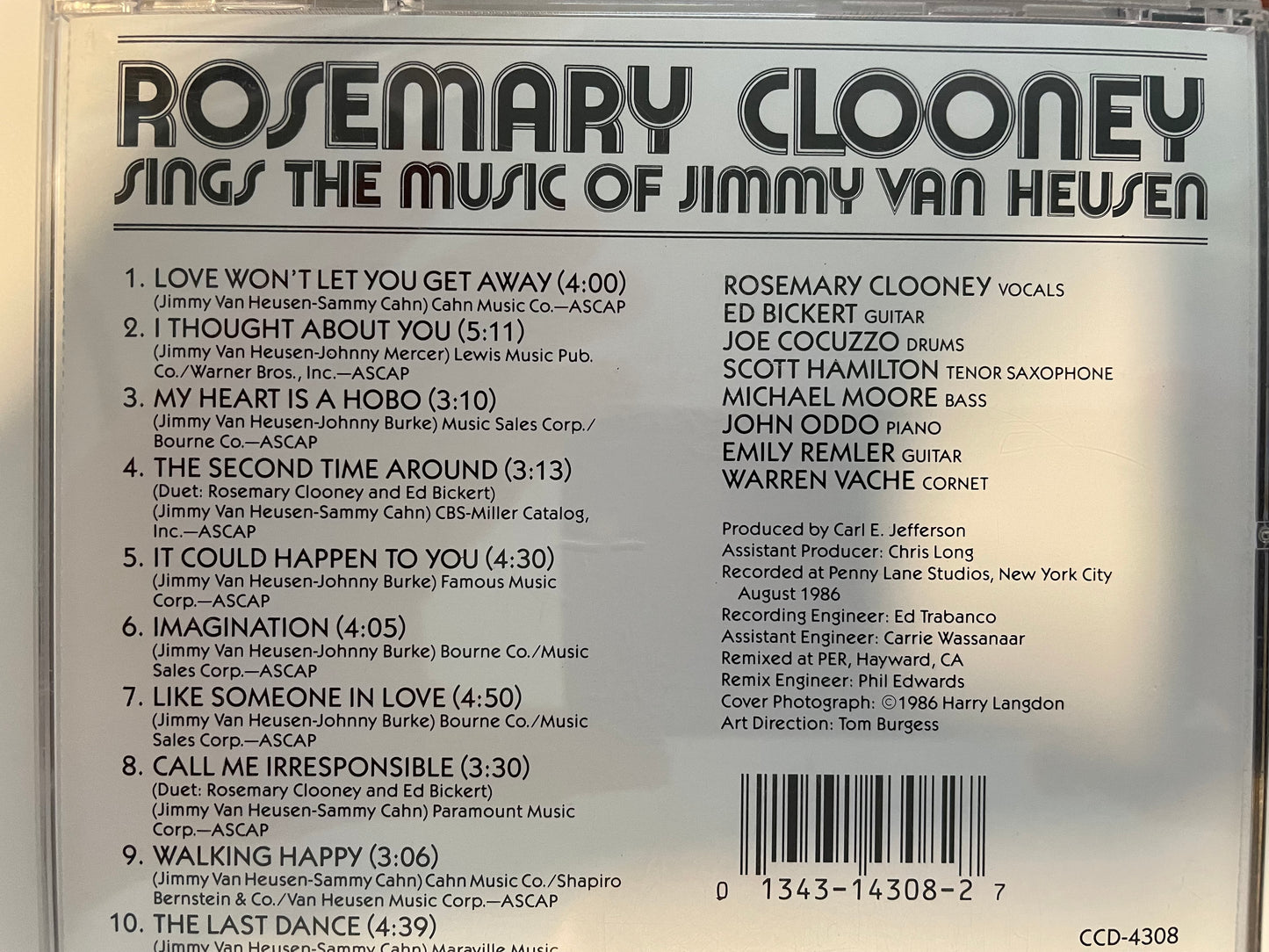 ROSEMARY CLOONEY "SINGS THE MUSIC OF JIMMY VAN HEUSEN"-$3.99 +SHIPPING $5.00