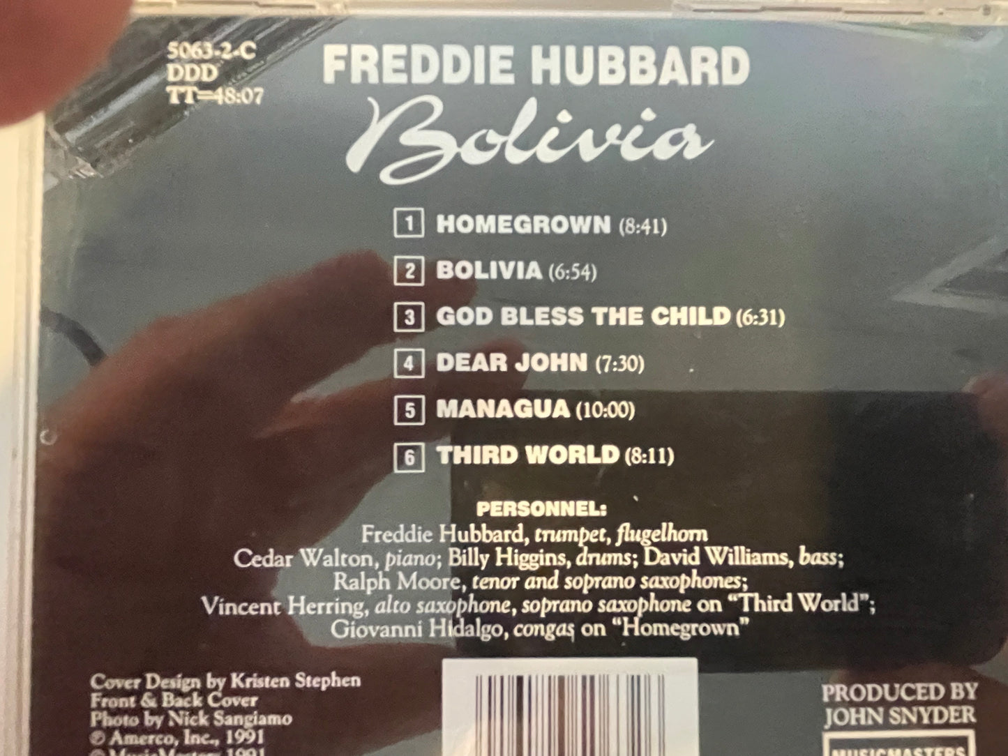 FREDDIE HUBBARD "BOLIVIA"- $3.99 +SHIPPING $5.00