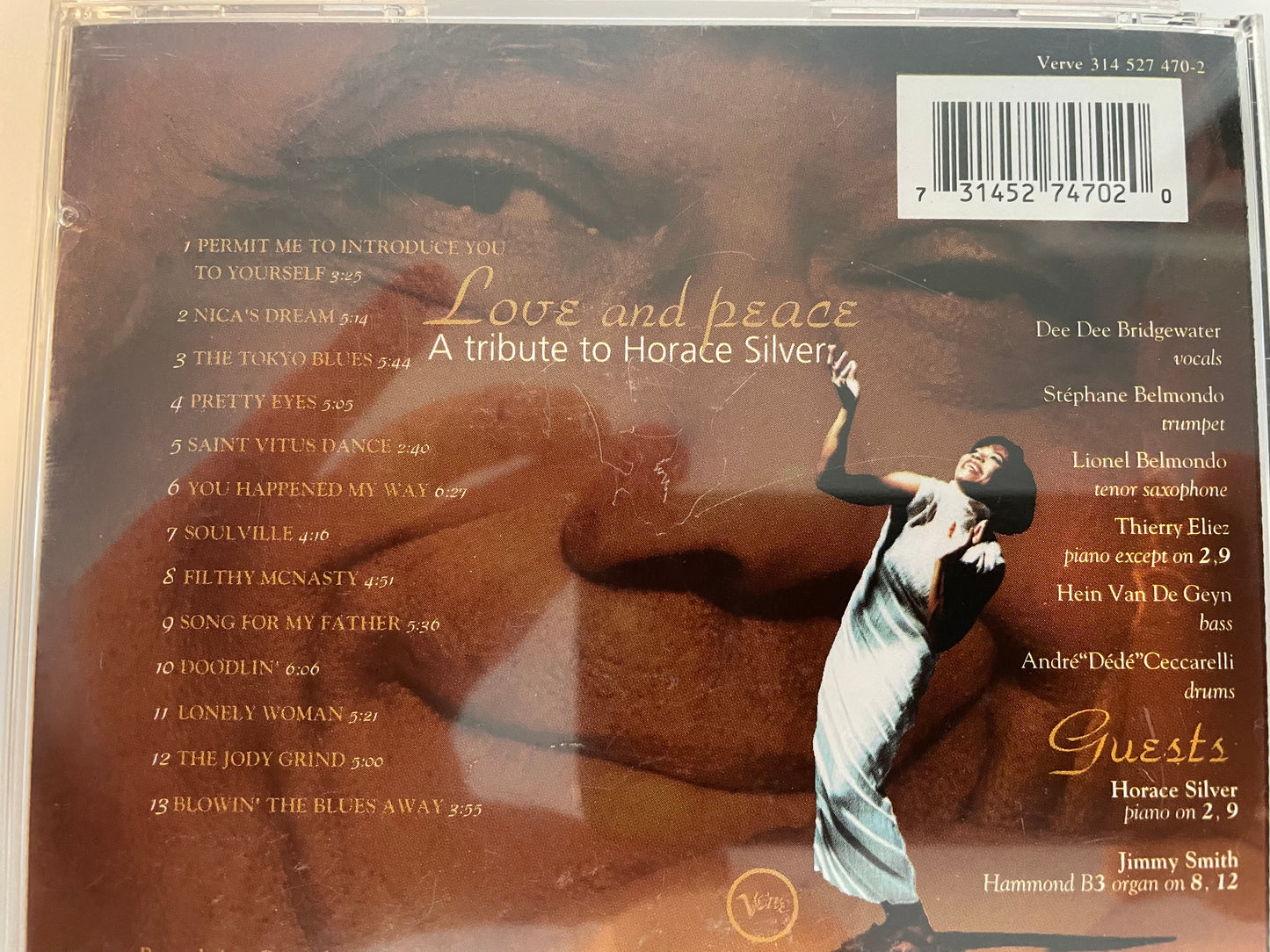 DEE BRIDGEWATER DEE "LOVE AND PEACE" -$5.99 +SHIPPING $5.00